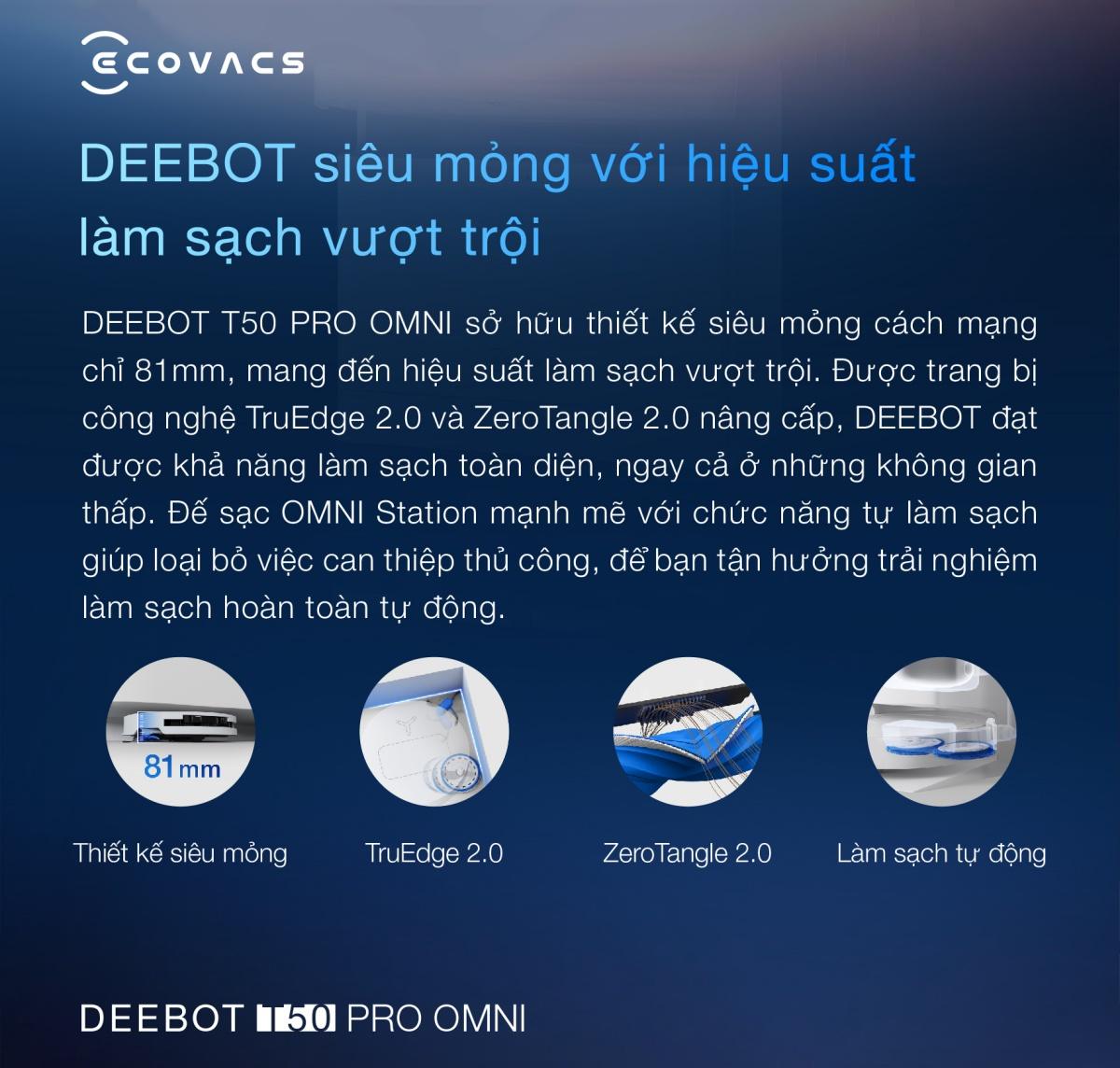 Ecovacs T50 Pro OMNI