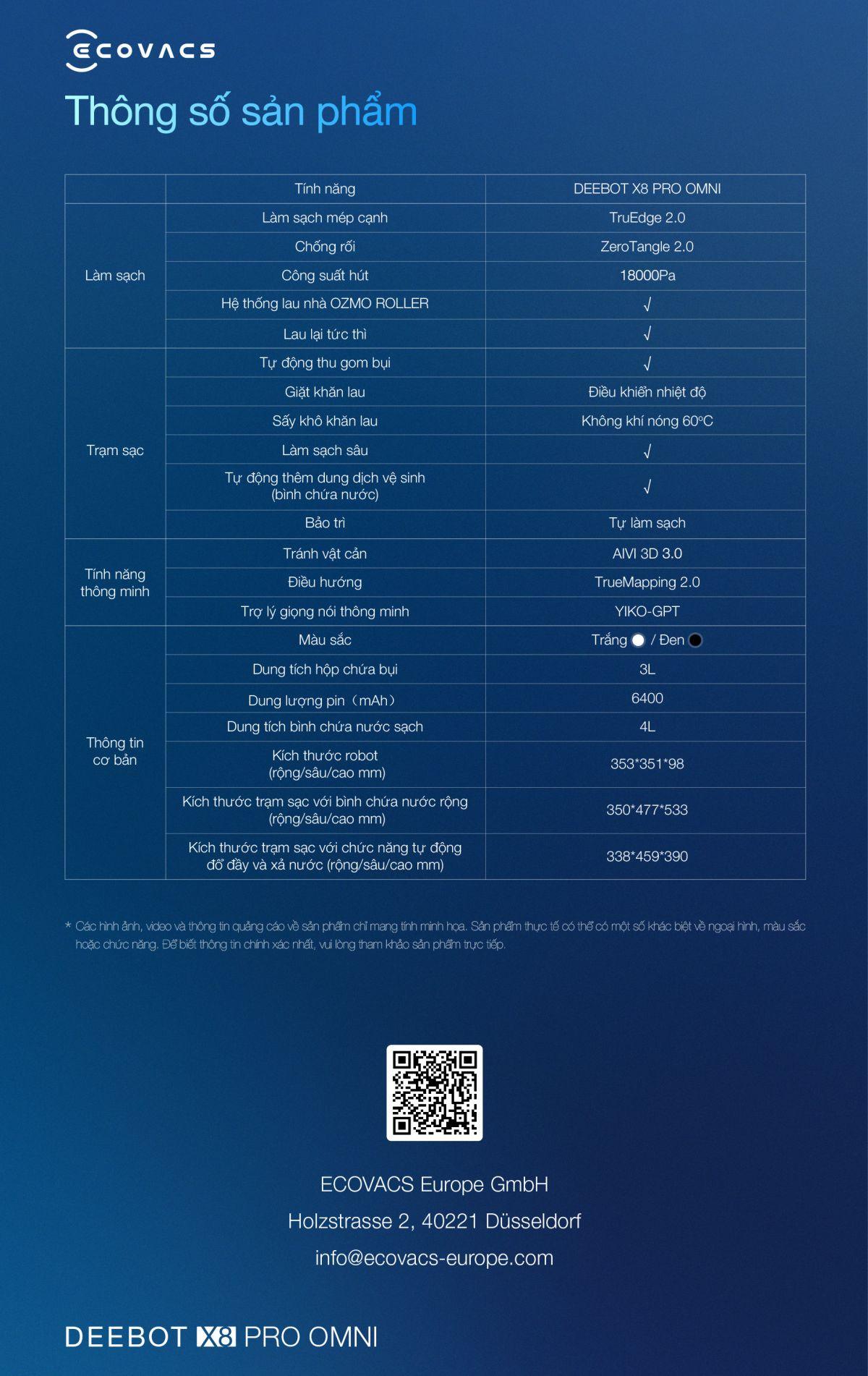 Ecovacs X8 Pro OMNI